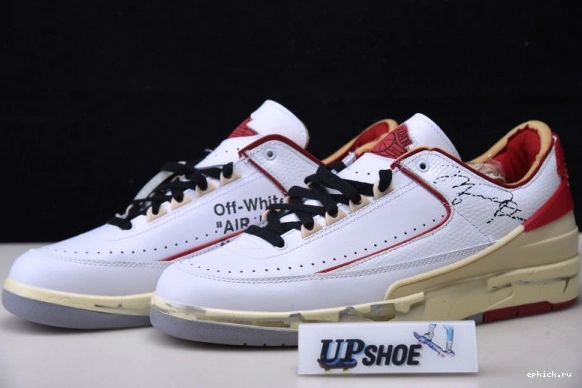 Cheap EP Jordan 2 DJ4375-106 SP Low White O-W Retro Air DJ4375-106 Red 0521